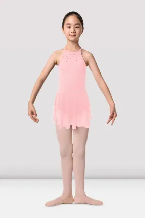 Girls Mirella Flower Burst Skirted Leotard