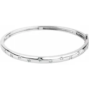 14K DIAMOND BANGLE BRACELET