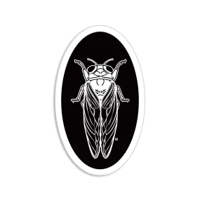 Cicada Oval Sticker