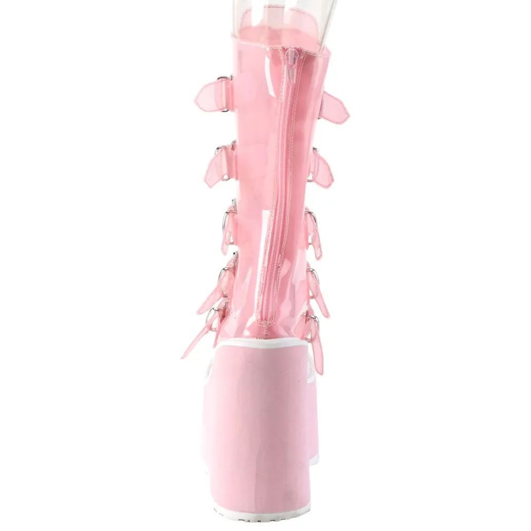 DemoniaCult SWING 230C Pink Transparent Boots