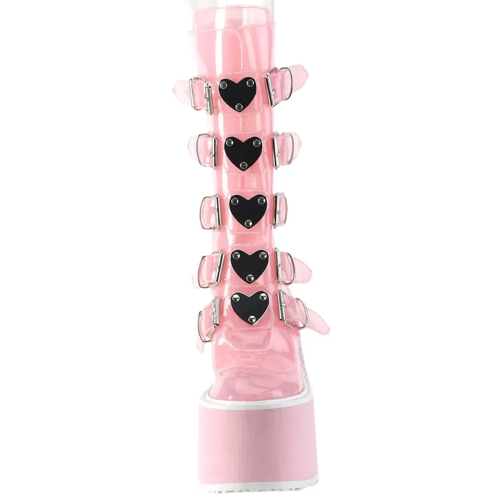 DemoniaCult SWING 230C Pink Transparent Boots