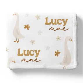 Duck Duck Goose Personalized Kids Blanket