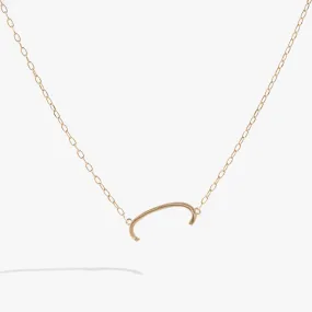 Initial C Precious Elongated Necklace