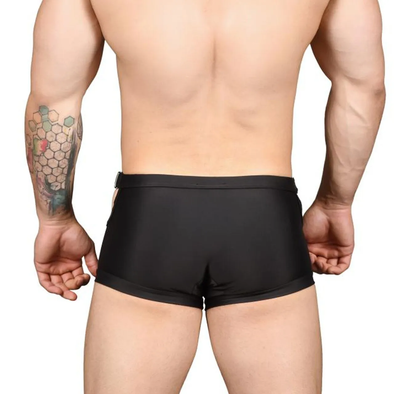 JCSTK - Mens Andrew Christian Buckle Trunk Black