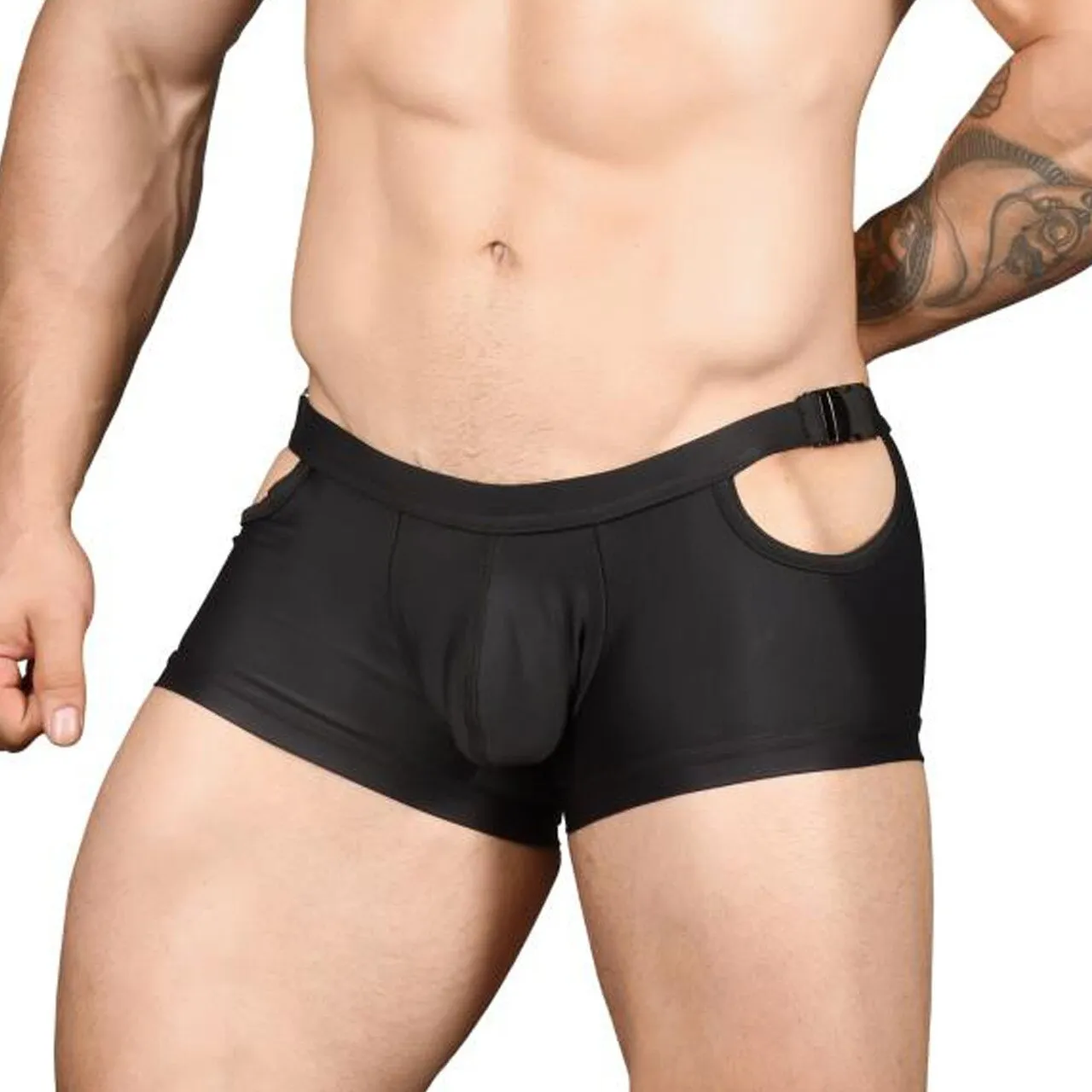 JCSTK - Mens Andrew Christian Buckle Trunk Black