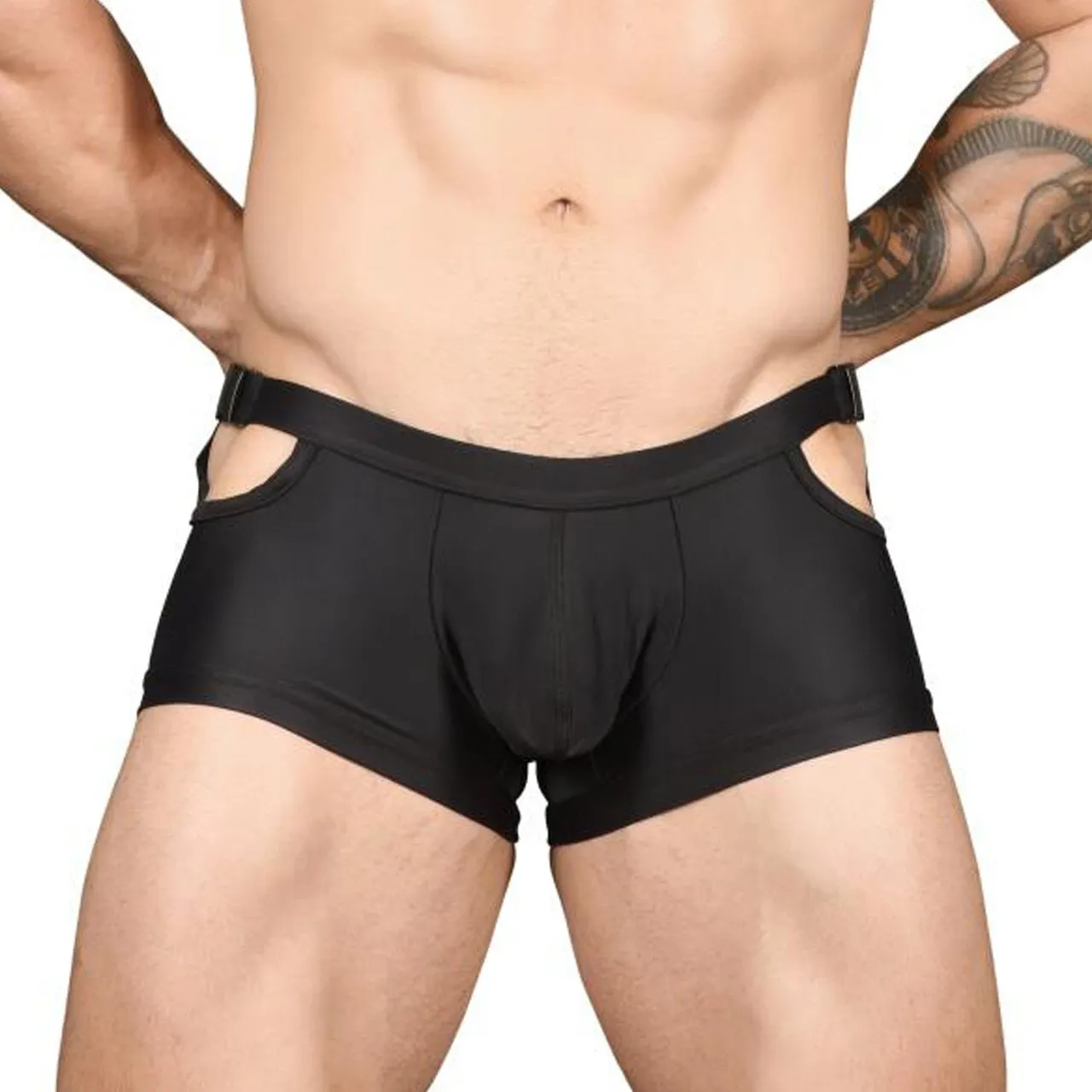 JCSTK - Mens Andrew Christian Buckle Trunk Black