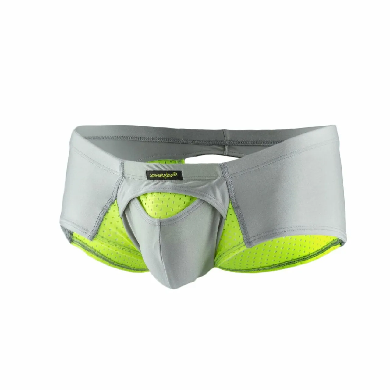 JCSTK - Mens Joe Snyder Sexiest Cheek Boxer Brief Lemon and Gray