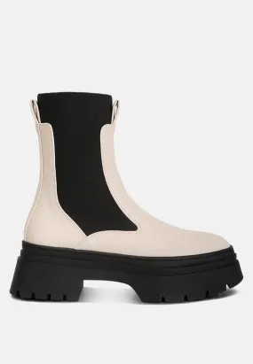 Ronin High Top Chunky Chelsea Boots By Ruw